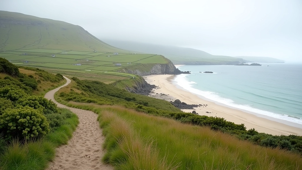 Derrynane Bay coastal shoreline path